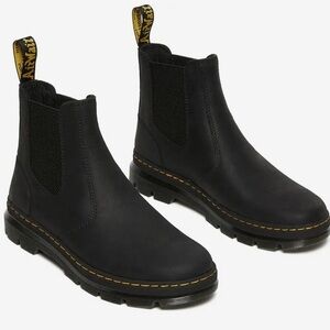 Dr. Martens Enbury Black Leather Pull On Safety Boots Women’s 10 Men’s 9 EU 42